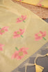 A Freakin Lotus Yellow Jamdani Muga Silk Unstitched Suit Set